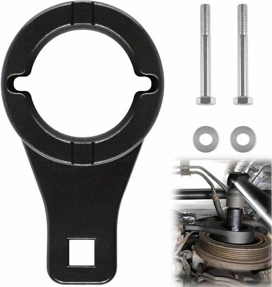 Solid Spare For Toyota Lexus Harmonic Damper Pulley Holding Tool Kit Crankshaft Crank Holder