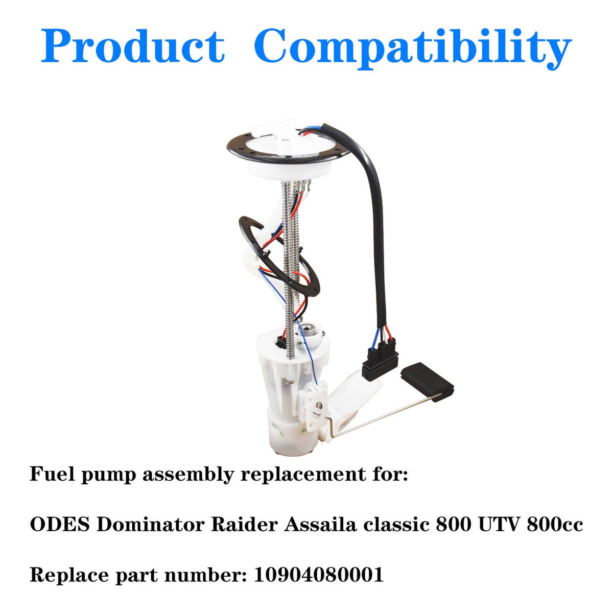 Solidspare Fuel Pump UTV800 For ODES Dominator Raider Assailant #10904080001