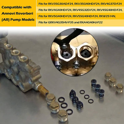 Solid Spare AR1828 Pump Check Valves Kit for Annovi Reverberi 18mm XR RK RKA RKV 70-0179