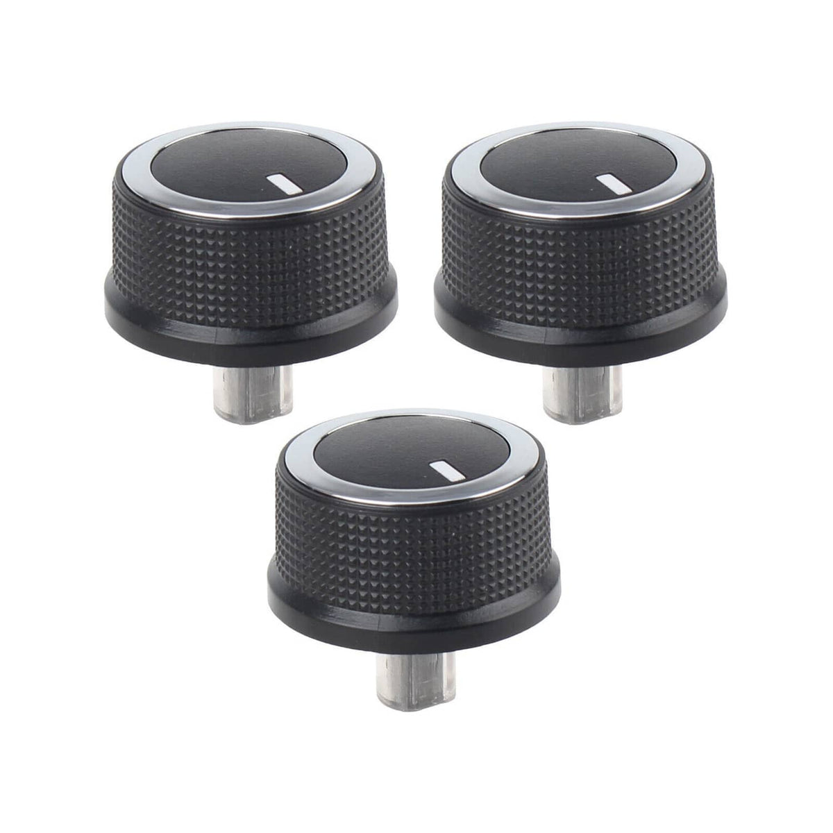 Solidspare 3x Heater A/C Temp Control Knob For 2008-2014 Chevrolet GMC Express Savana 1500