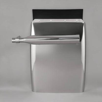Solid Spare 34"x24" stainless steel quarter fender kit pair universal truck w/ Support Tube
