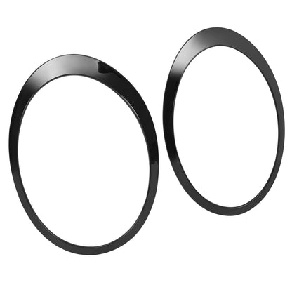 Solid Spare Black Headlight Trims Ring Bezels Cover Pair For Mini Cooper R55 R56 2007-2015