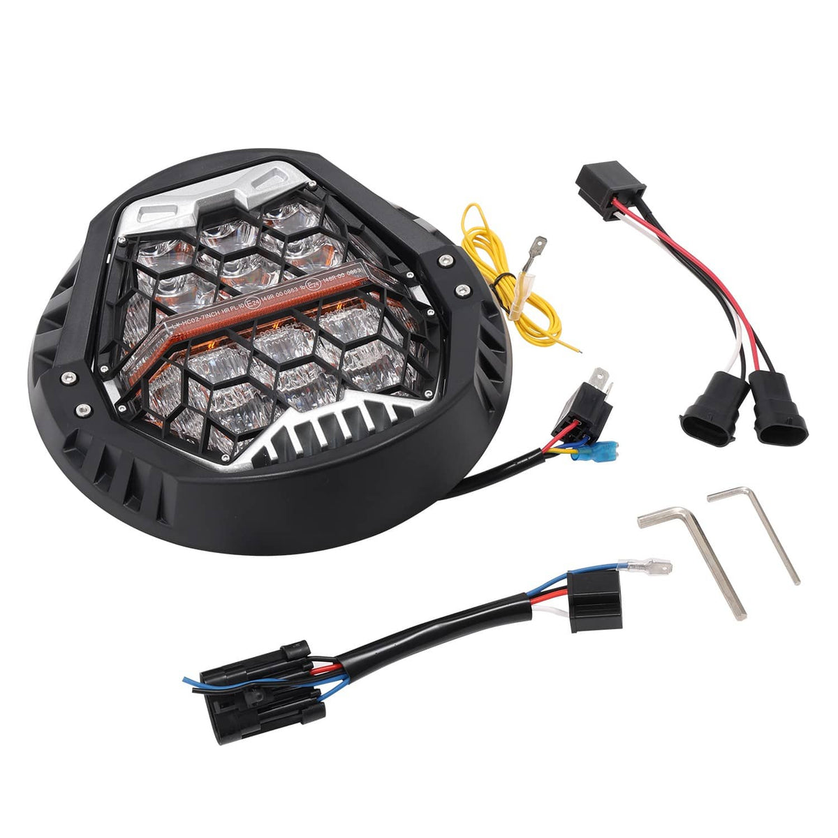 Solidspare 120W LED Headlight DRL for Harley Street Glide FLHX 2014 2015 2016 2017-2024