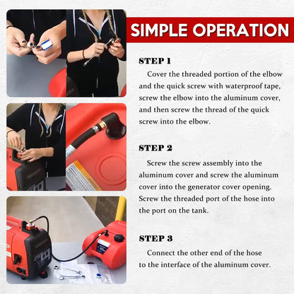 Solidspare HND1.2CS Single Fuel System Clam Kit Fit For Honda EU1000i & EU2000i Generator
