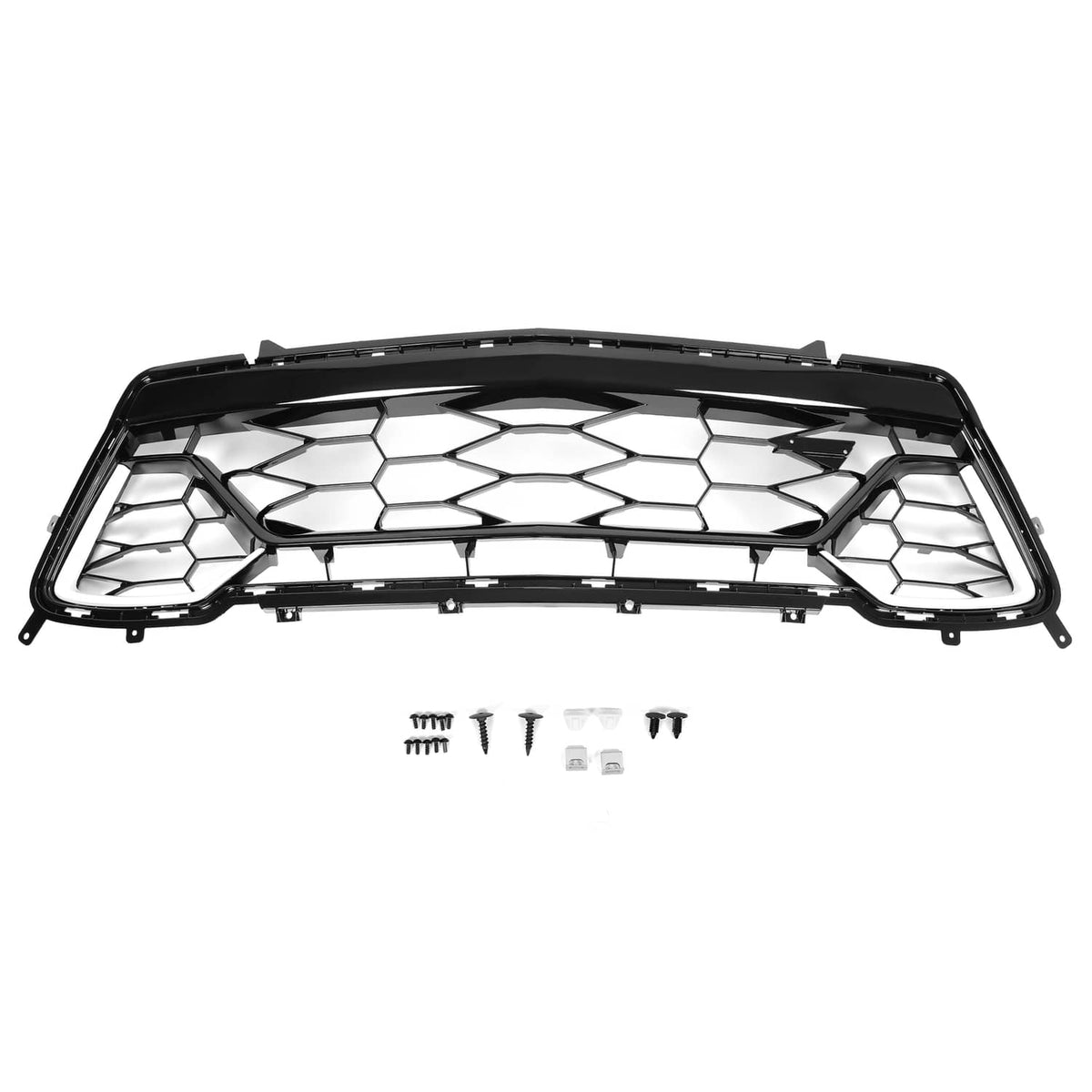Solid Spare Front Bumper Lower Grille Mesh Grill For 2016-2018 Chevrolet Camaro SS #84040593