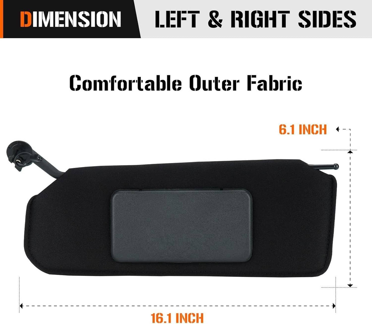 Solidspare Pair Updated Sun Visors Sun Shades W/Bright LED Light For 1997-2004 Corvette C5