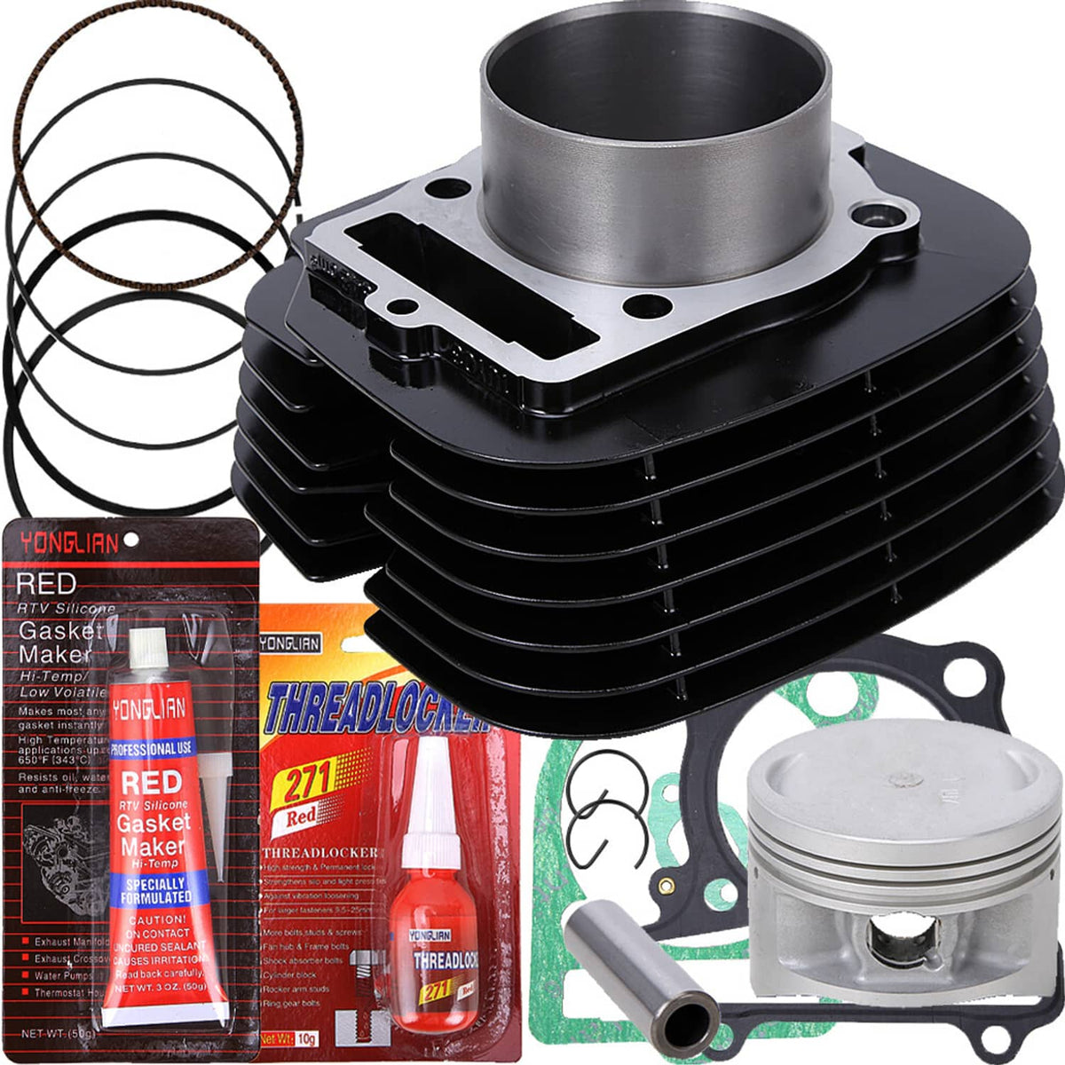 Solidspare For Yamaha Warrior 350 Top End Rebuild Kit Piston Cylinder Gaskets US Stock 83mm