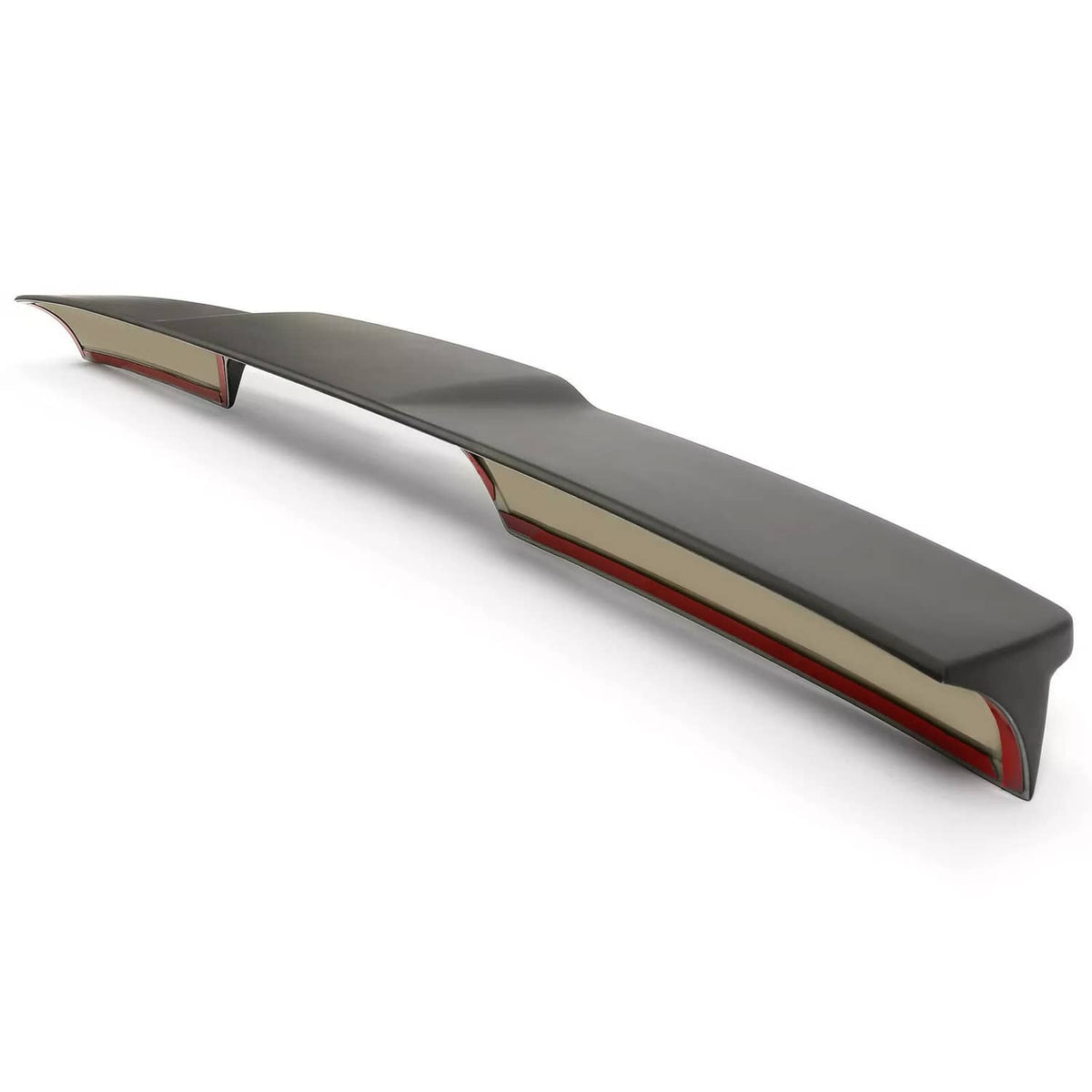 Solid Spare For Ford F-150 F150 2015-2020 Black Cab Wing Rear Window Trunk Roof Spoiler Lip