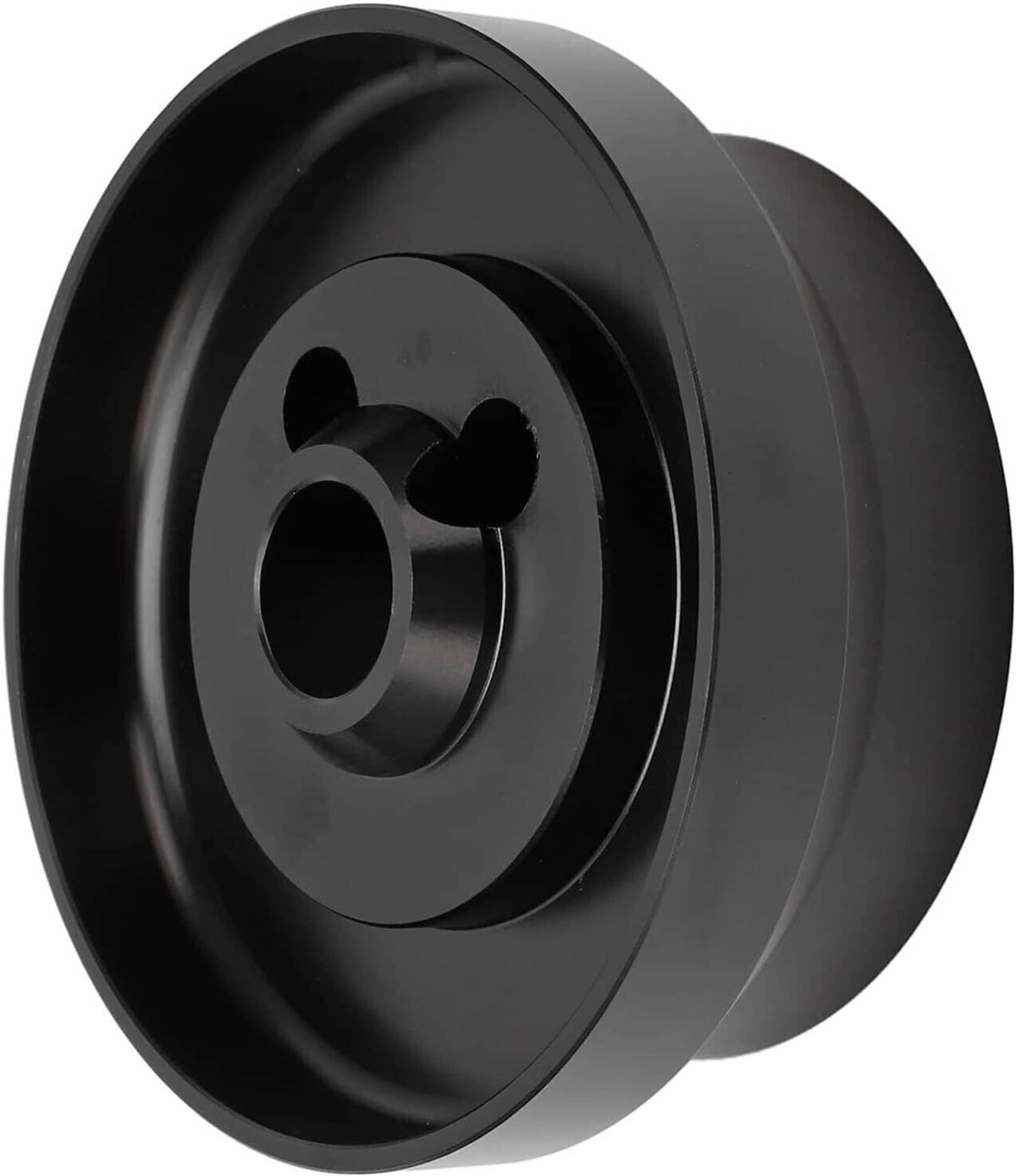 Solidspare 5 & 6 Hole Steering Wheel Short Hub Adapter For Ididit GM Chevy Aluminum Black