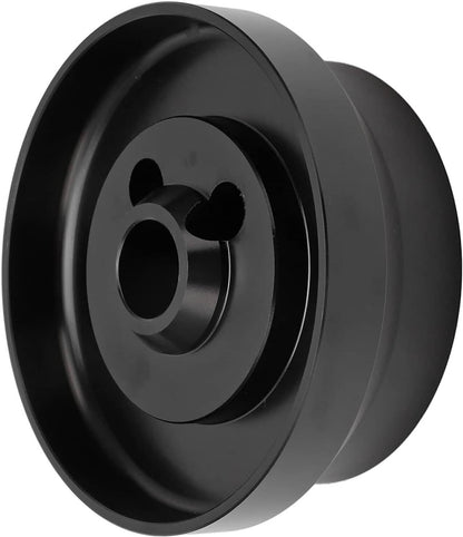 Solidspare 5 & 6 Hole Steering Wheel Short Hub Adapter For Ididit GM Chevy Aluminum Black