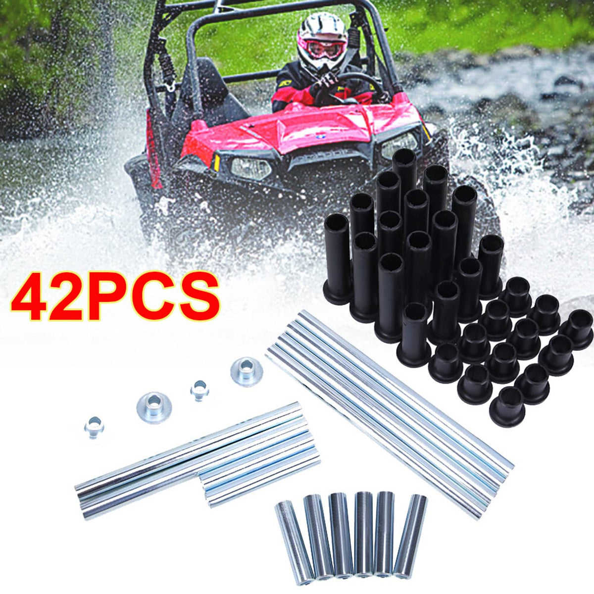 Solidspare Heavy Duty HDPE A Arm Bushing Kit for 2008-2014 Polaris RZR 800 / 800 S 800 4