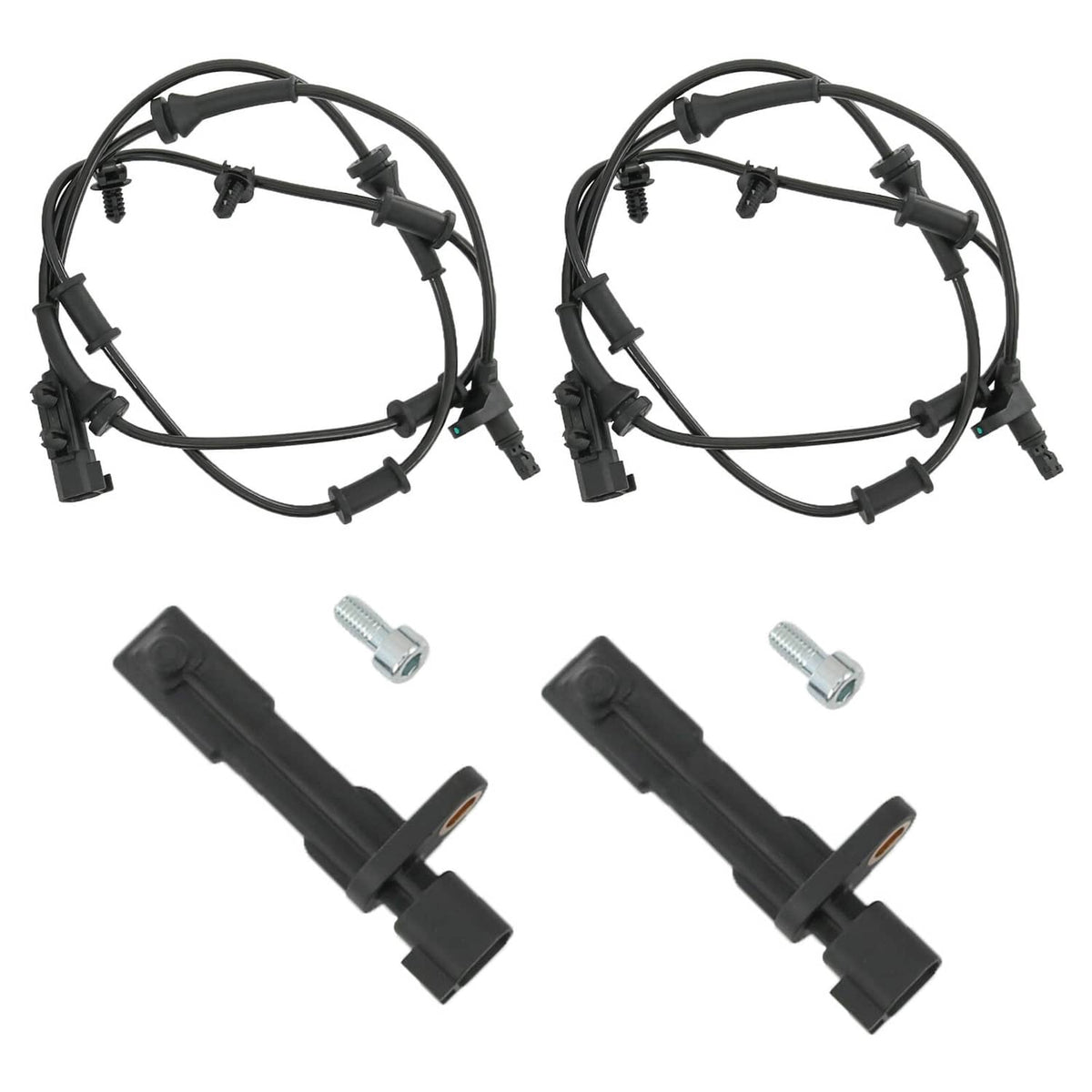 Solidspare ABS Wheel Speed Sensor Set For Dodge Nitro 2007 2010 2011 3.7L 4.0L Front Rear