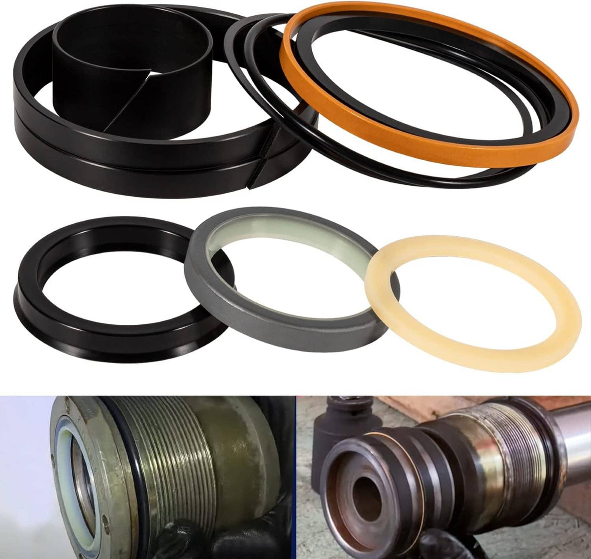 Solidspare G109423 G105545 1543273C1 Hydraulic Cylinder Seal Kit for Case 450 455 550 580