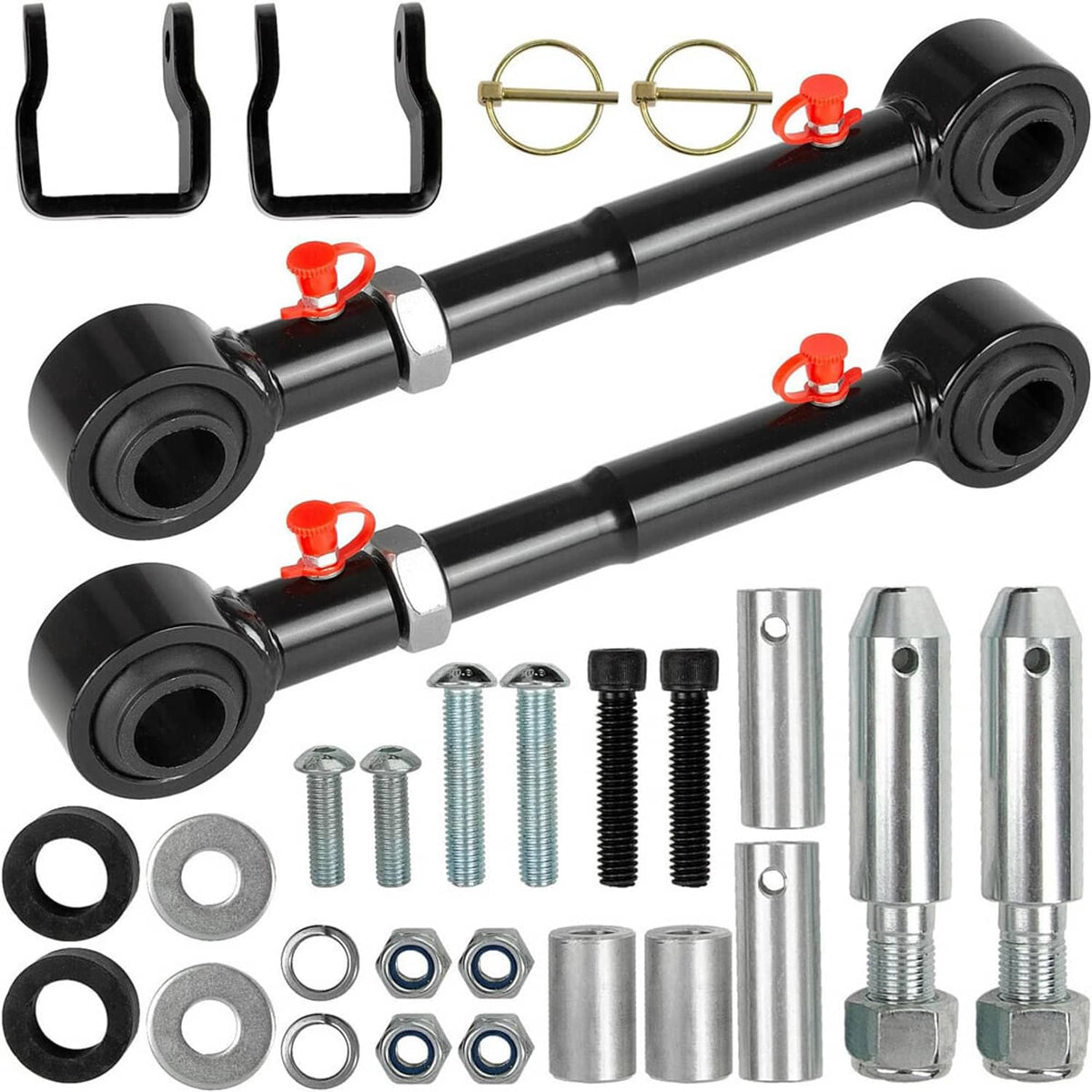 Solidspare For 1998-2006 Jeep Wrangler TJ 2.5-6" Front Sway Bar Link Quicker Disconnects