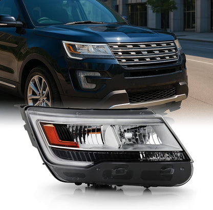 Solidspare Right Side LED DRL Headlight For Ford Explorer Limited/XLT/Platinum 2016-2019