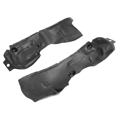 Solid Spare Front Inner Fender Liner Set PE Black For Ford F-250/F-350 Super Duty 2011-2016