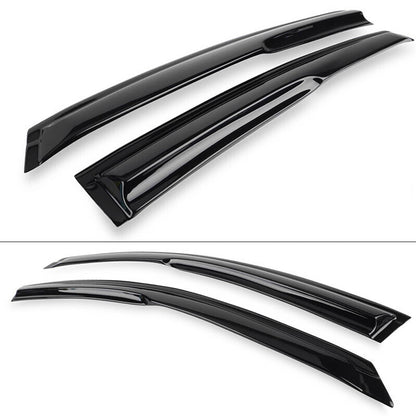 Solidspare For 2018-2022 Honda Accord 3D Wavy Mugen Style Window Visors Rain Guards Vent