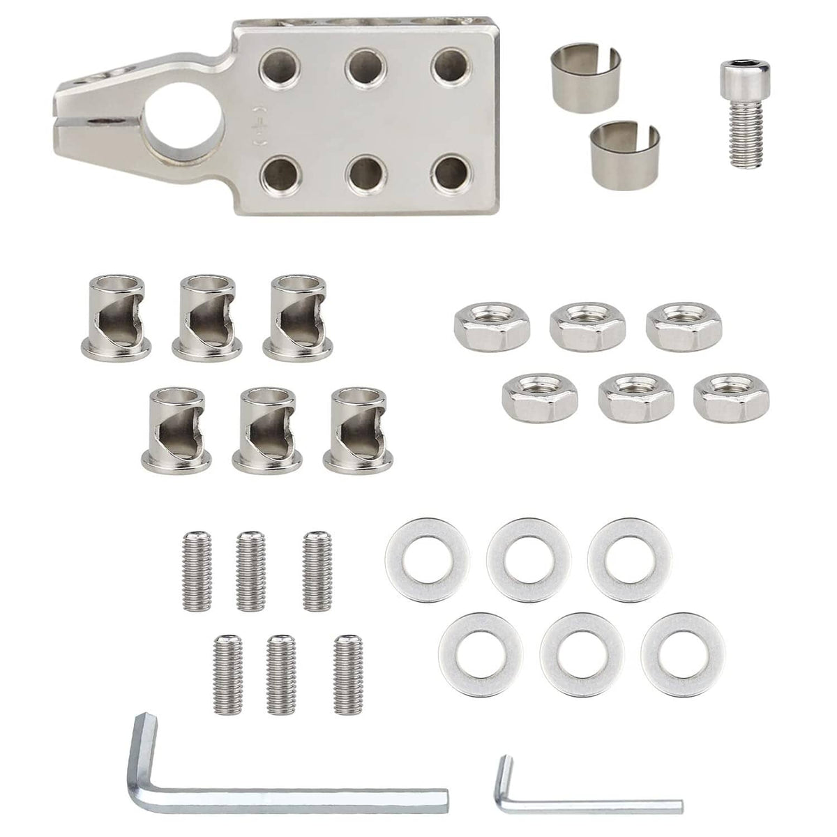 Solid Spare Battery Terminal Connectors, 12-Way Battery Terminal Clamps, Battery Terminals