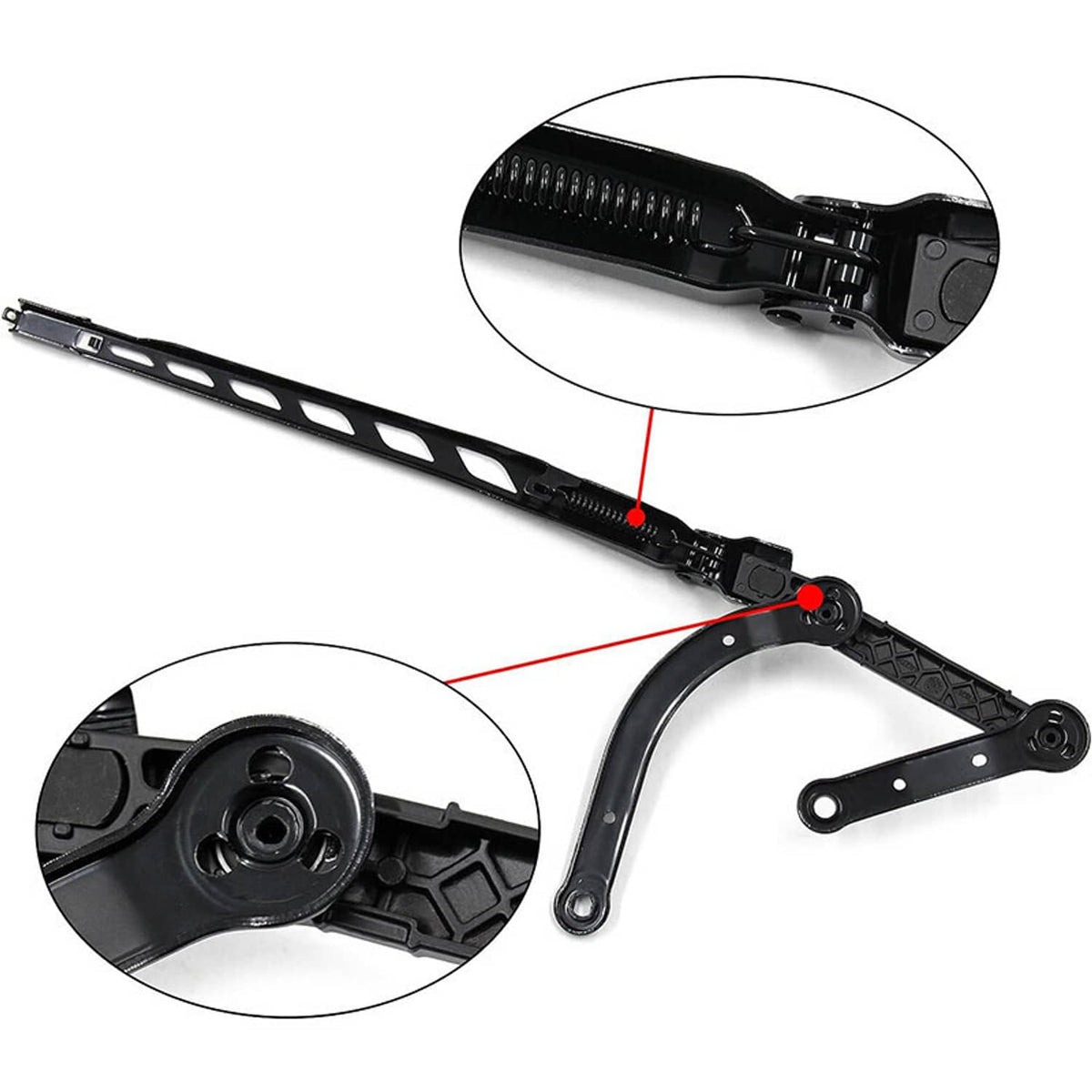 Solidspare Black Right Windshield Wiper Arm for BMW 5 Series E60 E61 525i 525xi 528i 530i