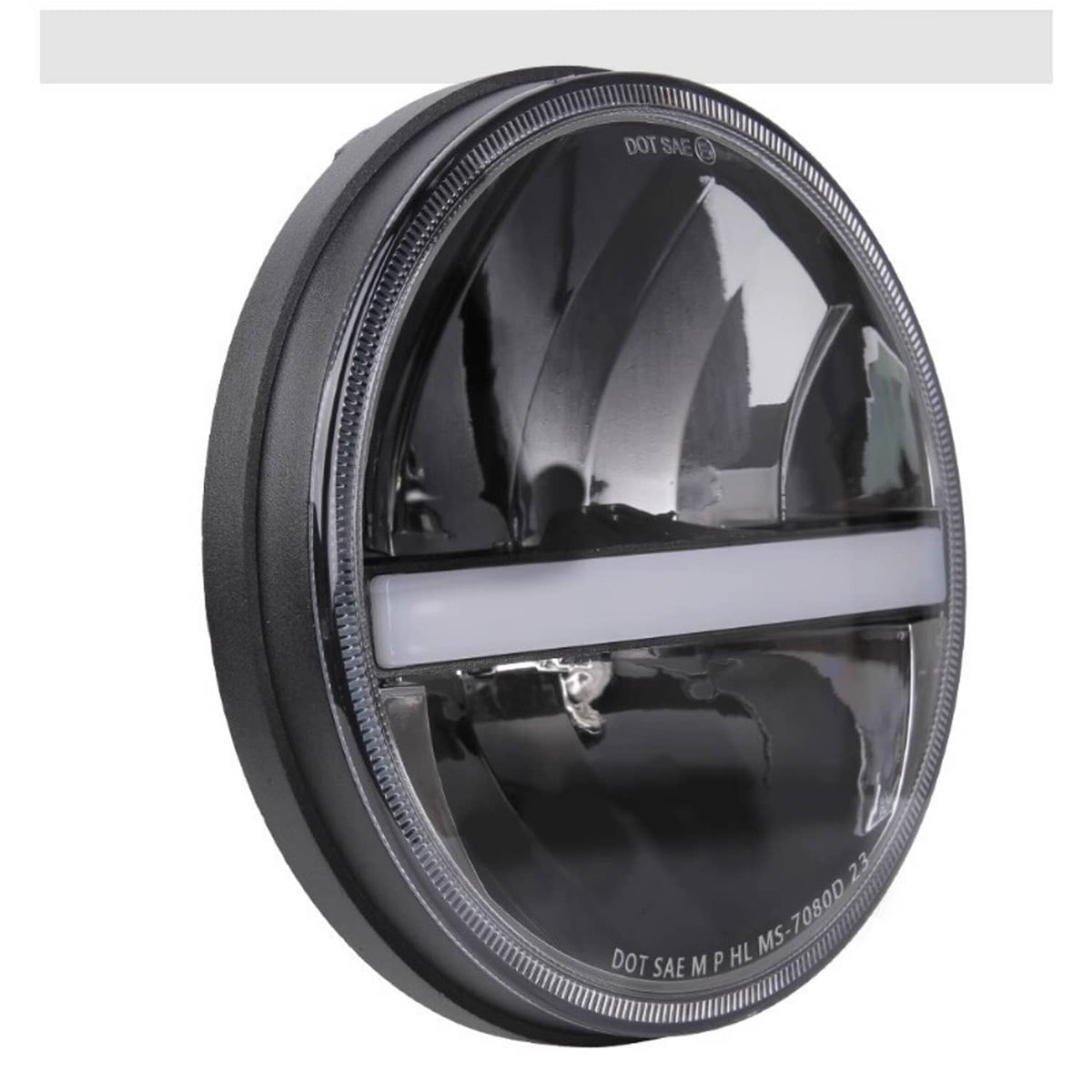 Solidspare Pair 7" inch Round Halo LED Headlights DRL Turn For Chevrolet Bel Air