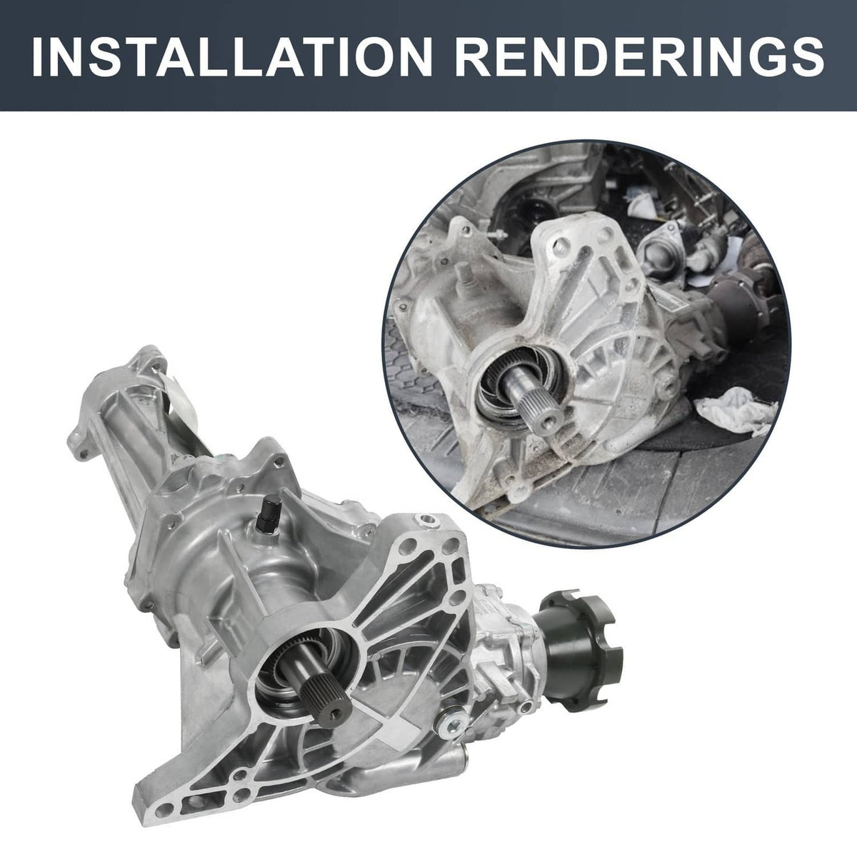 Solidspare Transfer Case Assembly For GMC Terrain Chevrolet Equinox 2.4L 2010-2017 84953426