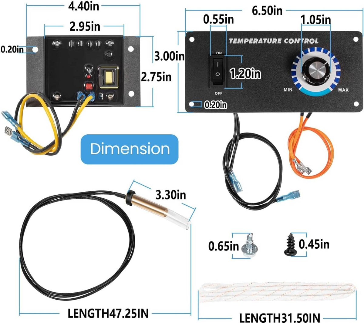Solid Spare for Jandy R0058200 Teledyne Laars Temperature Control for Pools 47-295-1652