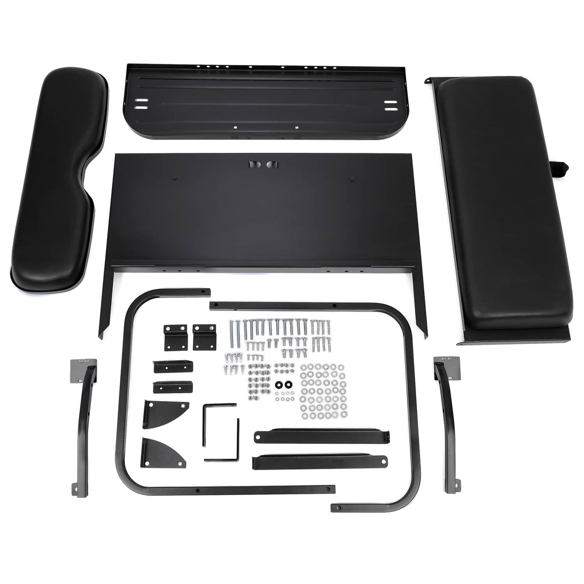 Solidspare For Yamaha G2 G9 Gas Electric Folding Fold Black Golf Cart Rear Back Seat Kit