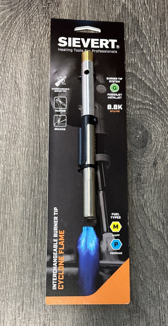 Sievert PowerJet Cyclone Interchangeable Torch Bunner 870602 Rothenberger