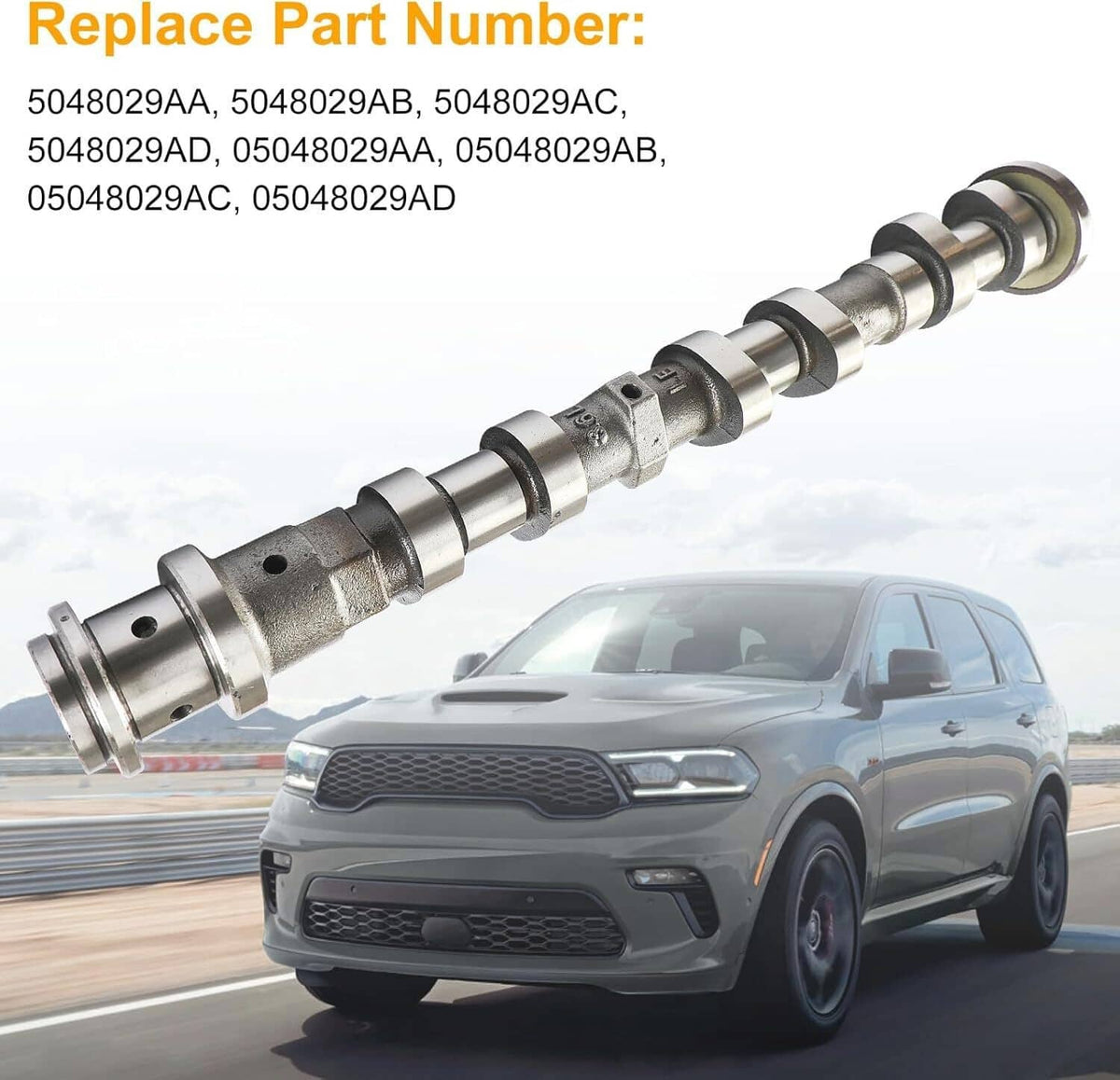 Solidspare 5048029AC Exhaust Camshaft Left For 2017-2023 Chrysler Dodge Jeep Ram 1500 3.6L