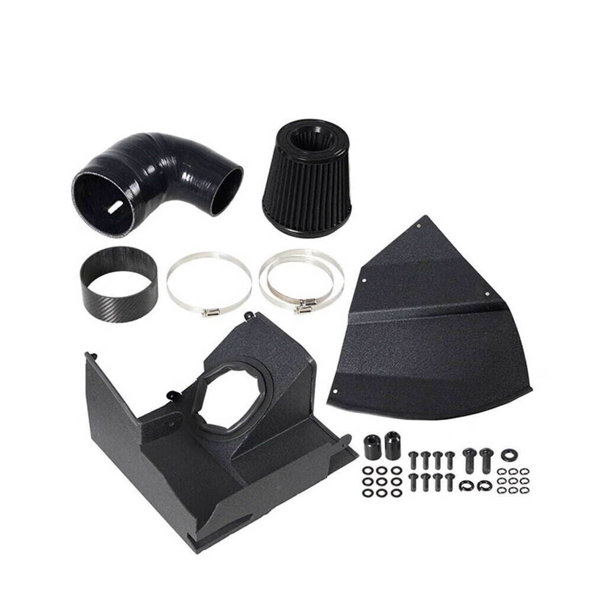 Solidspare Black Cold Air Intake Kit For 2019-2022 BMW 320I 330I G20 G21 2.0L L4 B48 Engine