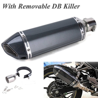 Solidspare 38mm-51mm Motorcycle Universal ATV Exhaust Muffler Tail Pipe &DB Killer Silencer