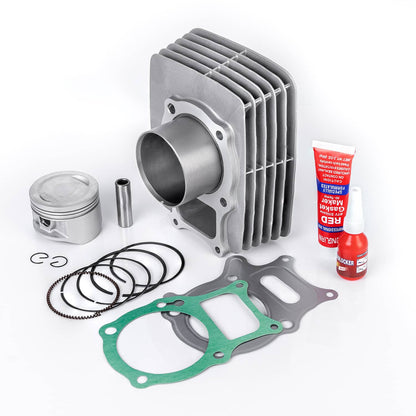 Solidspare Cylinder Piston Gasket Top End Rebuild Kit For Honda Recon 250 TRX250 EX ATV
