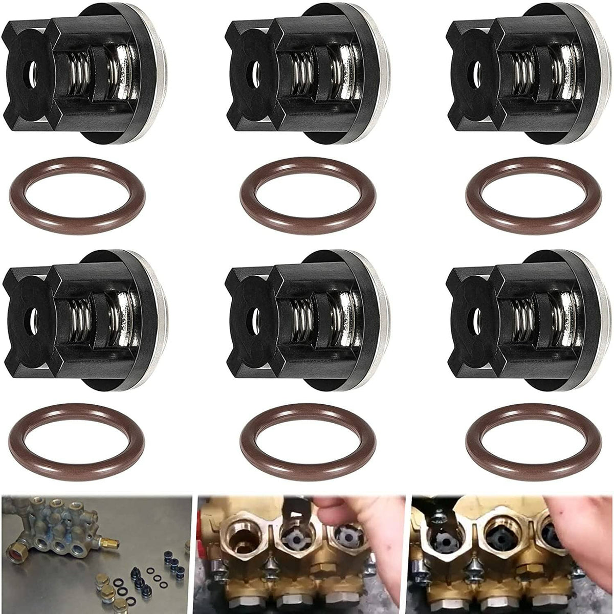 Solid Spare AR1828 Pump Check Valves Kit for Annovi Reverberi 18mm XR RK RKA RKV 70-0179