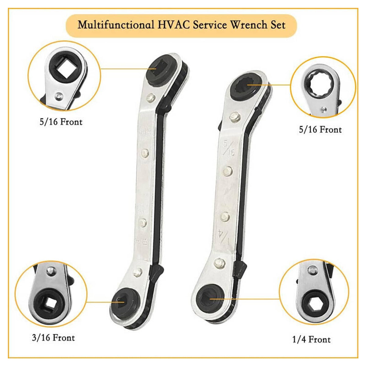 Solidspare Valve Core Remover Installer Tool & HVAC Service Wrench with Hex Bit Adapter Kit