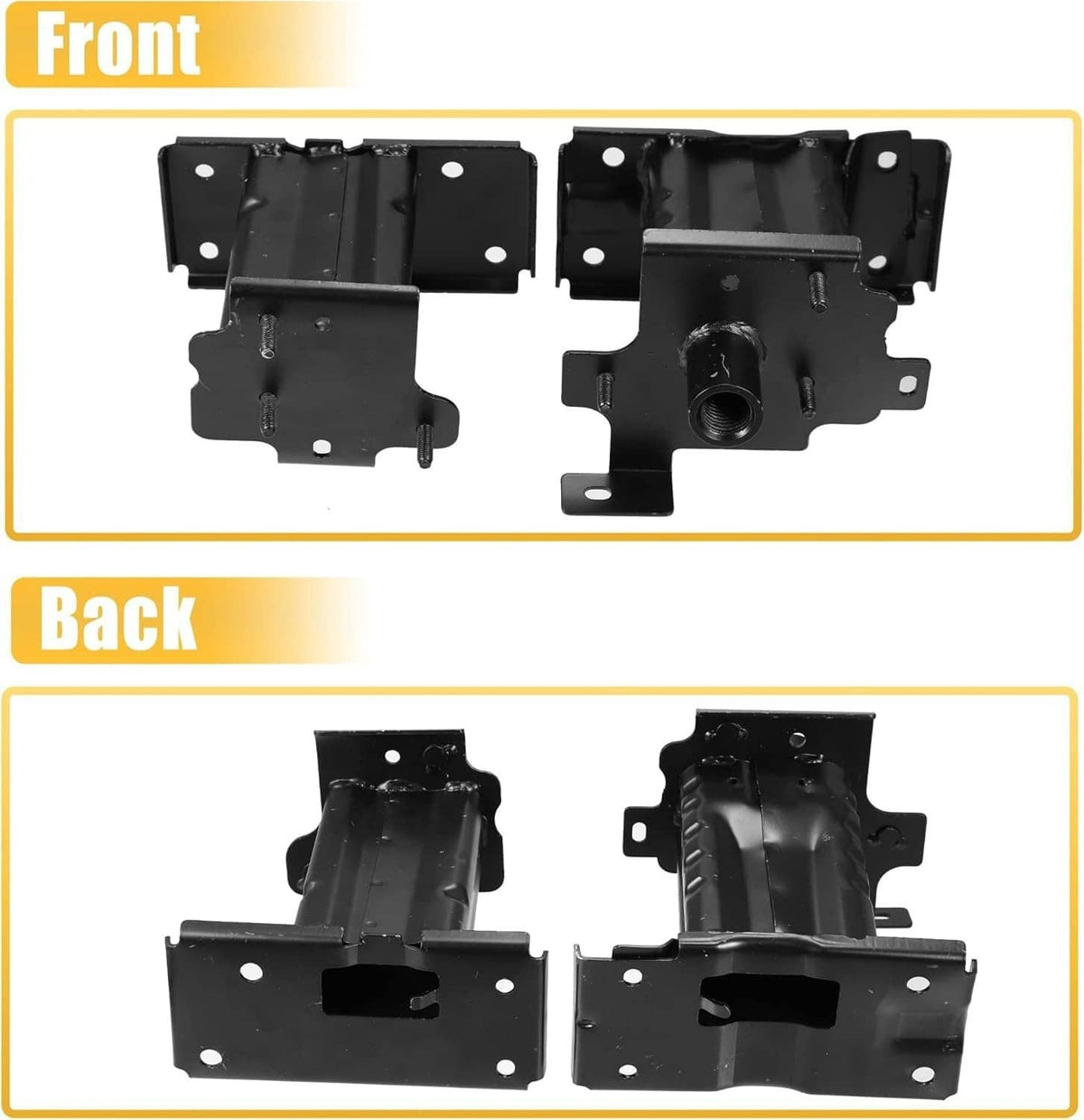 Solidspare Front Bumper Cover Reinforcement Brackets Left&Right For Nissan Rogue 2014-2020