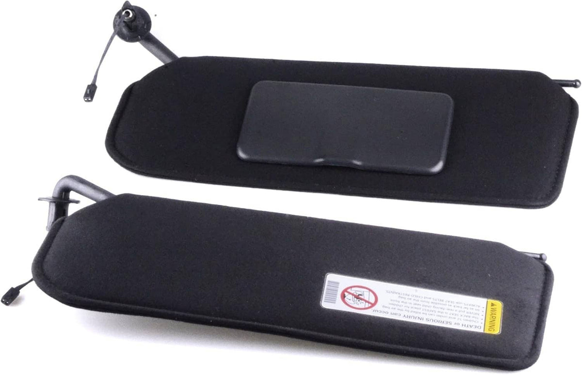 Solidspare Pair Updated Sun Visors Sun Shades W/Bright LED Light For 1997-2004 Corvette C5