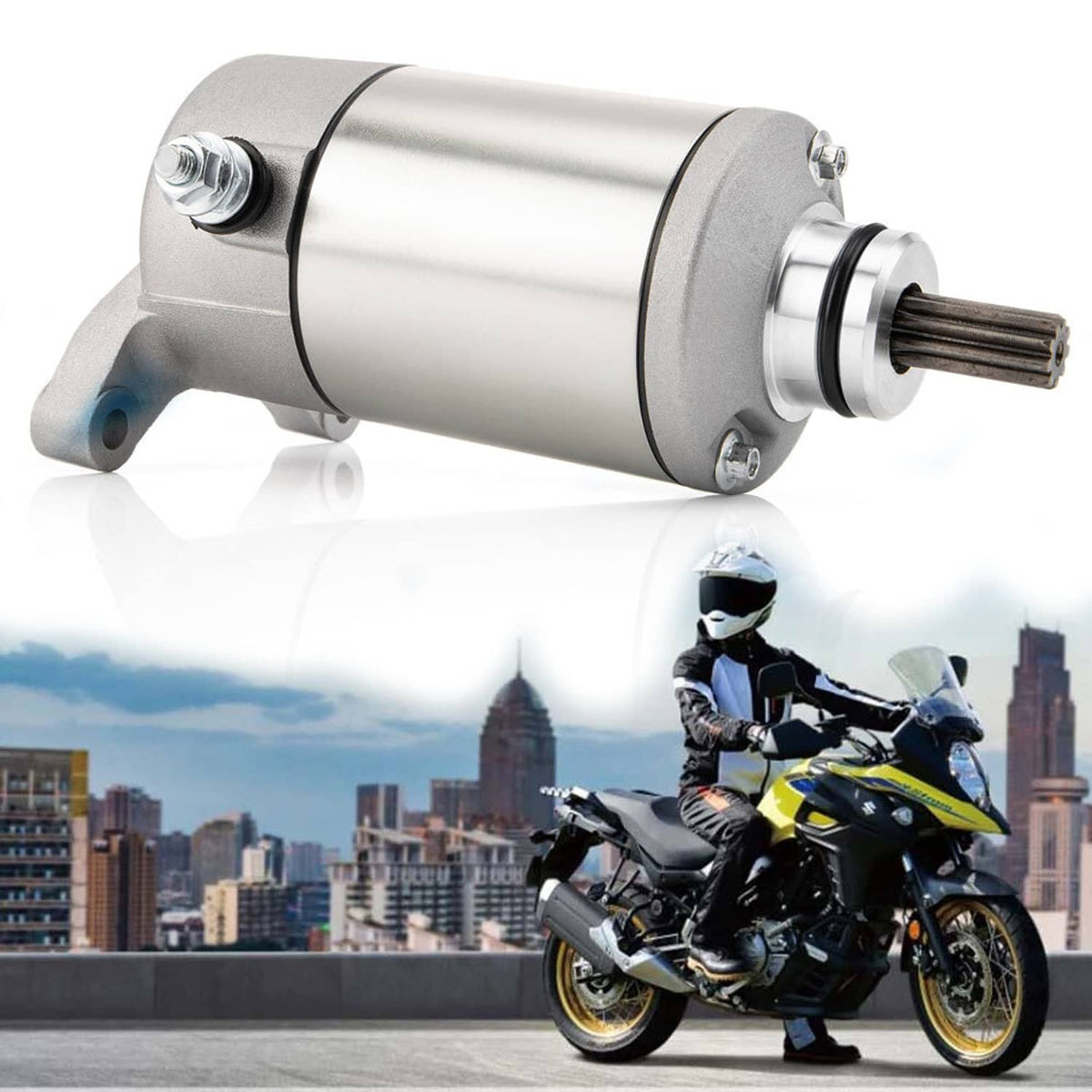 Solidspare CCW 12V Starter Fit For Suzuki DL650 V-Strom 2004-2011 VZ800 Marauder 1997-2003
