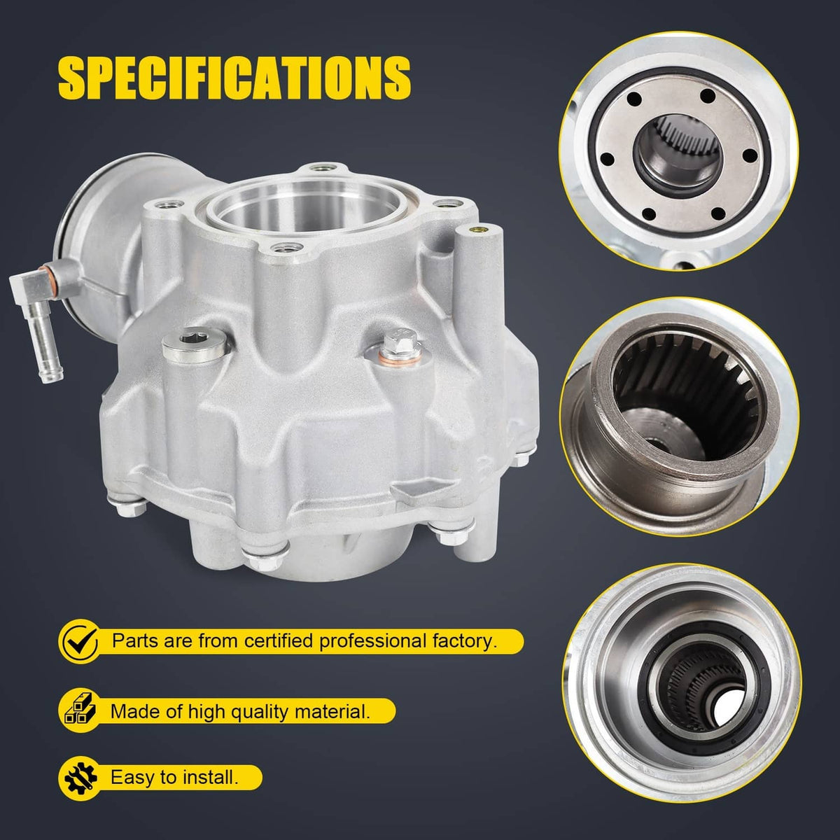 Solidspare Rear Differential 27400-05G10 For Suzuki LTZ250 LT-Z250 Quadsport 250 2004-2009