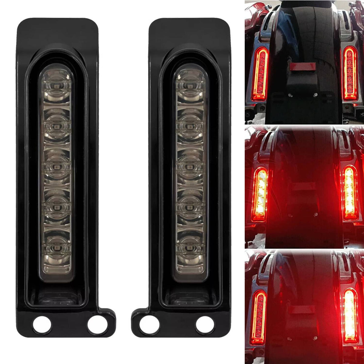 Solidspare Saddlebag LED Filler Lights Run Brake Turn Signals Fits For Harley Touring 14-24