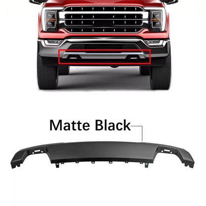 Solidspare Black Front Bumper Lower Molding Trim Valance Matte For 2021 2022 2023 Ford F150