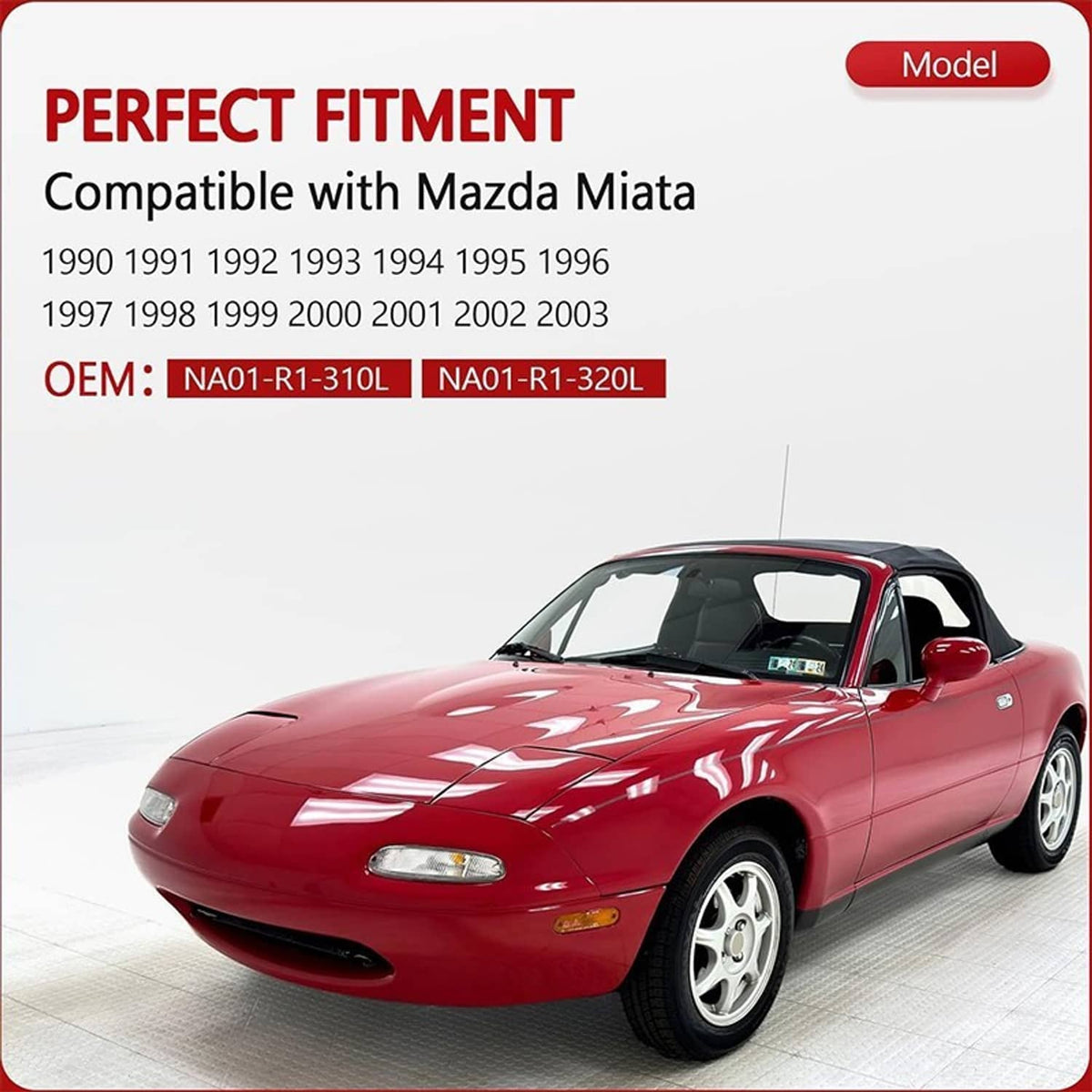 Solidspare Left & Right Soft Top Convertible Roof Latch Lock Set For 1990-2003 Mazda Miata