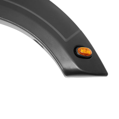 Solid Spare Plastic Set Of Fender Flares Black Kit Front Rear Fits Toyota Tundra 2014-2021
