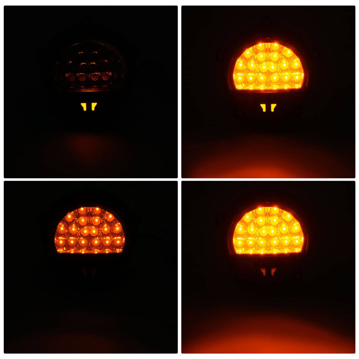 Solid Spare LED Brake Lights For Humvee M35 M998 LH+RH Side Turn Signal Lamps 4 PCS