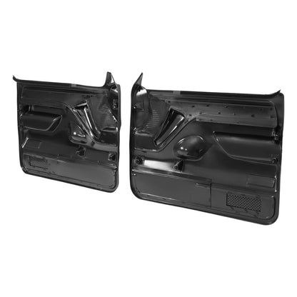 Solid Spare Inner Door Panels For Ford F150 F250 F350 92-97 /Bronco 92-96 Pair Black