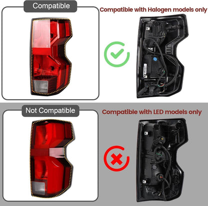 Solidspare LED Tail Light Brake Lamp W/ Bulb Right Passenger For 2023-2024 Chevy Colorado