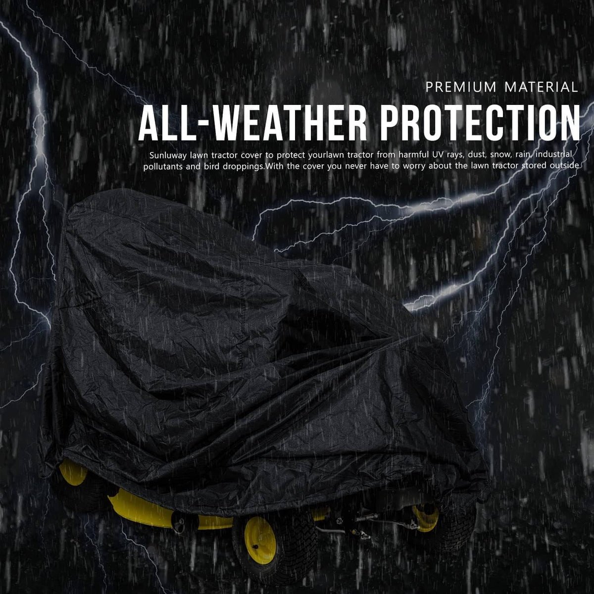 Solid Spare LP93647 Deluxe Riding Mower Cover Waterproof for John Deere X300-X700 Series