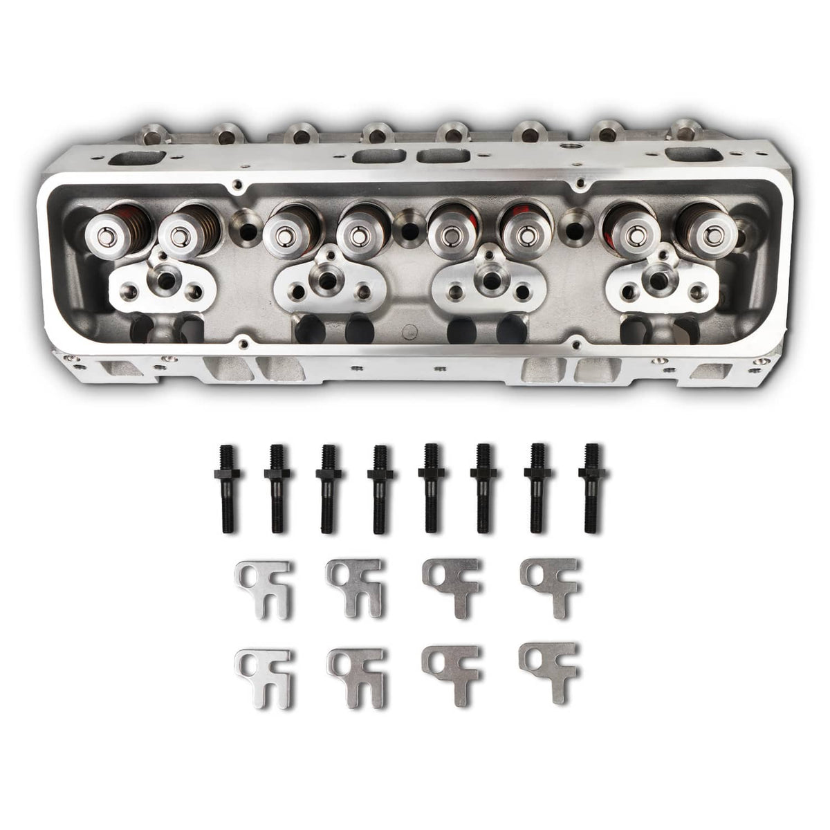 Solidspare 2x Complete Aluminum Cylinder Heads For SBC Chevy 350 190cc 64cc 2.02/1.60 Angle