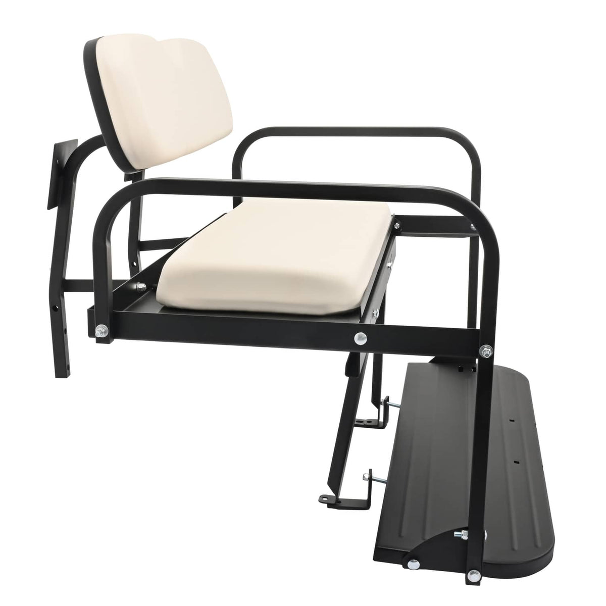 Solidspare Rear Flip Back Seat For EZGO Marathon Pre-1994 Off-White Golf Cart Folding