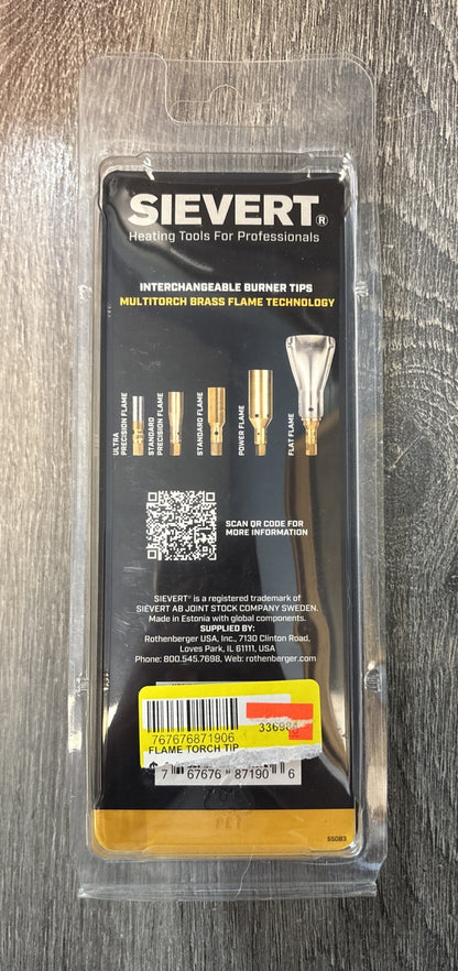 Sievert Rothenberg Multi torch Brass Interchangeable Standard Burner Tip 7.7k