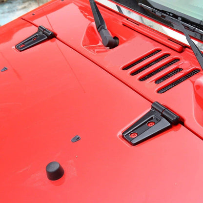 Solid Spare Exterior Door Hinge Cover & Hood Hinge Trim for Jeep Wrangler JK JKU 2007-2017